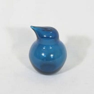 Riihimäen lasi koristelintu, signeerattu, suunnittelija Sakari Pykälä, signeerattu, pieni