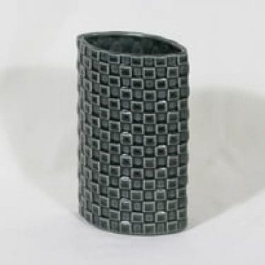 Arabia Harlekiini maljakko, harmaa, suunnittelija Kaarina Aho,