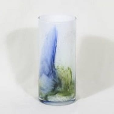 Riihimäen lasi Koralli maljakko, monivärinen, suunnittelija Tamara Aladin, suuri