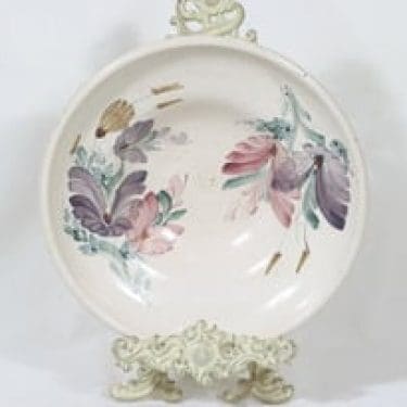 Kupittaan savi kulho, käsinmaalattu, suunnittelija , käsinmaalattu, signeerattu