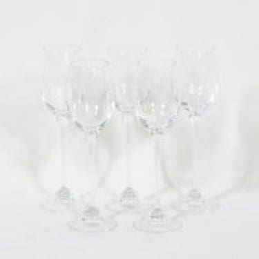 Nuutajärvi Aurora valkoviinilasit, 18 cl, 5 kpl, suunnittelija Heikki Orvola, 18 cl