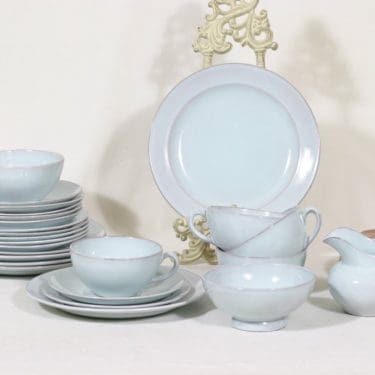 Arabia S teeastiasto, kuudelle, suunnittelija , kuudelle, koristelematon