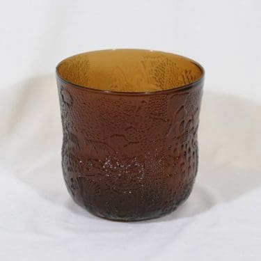 Nuutajärvi Fauna kulho, ruskea, suunnittelija Oiva Toikka, suuri