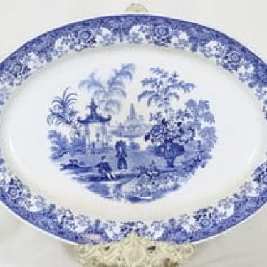 Arabia Canton vati, suunnittelija , suuri, soikea, kuparipainokoriste