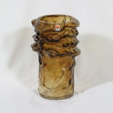 Kumela Natura maljakko, Pahka, suunnittelija Kaj Blomqvist, Pahka, suuri, ruskea, signeerattu