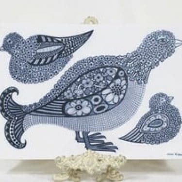 Arabia seinälaatta, signeerattu, suunnittelija Raija Uosikkinen, signeerattu, suuri, numeroitu