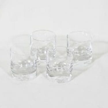 Iittala Jäänsärkijä lasit, kirkas, 4 kpl, suunnittelija Tapio Wirkkala, pieni