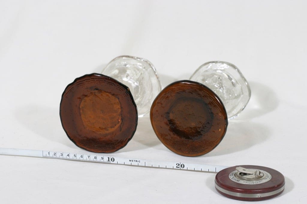 Humppila Kivi-Set kynttilänjalat, signeerattu, 2 kpl, suunnittelija Pertti Santalahti, signeerattu, massiivinen kuva 2