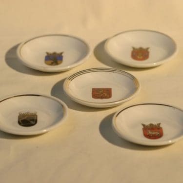 Arabia Vaakuna koristelautaset, 5 kpl, suunnittelija , pieni