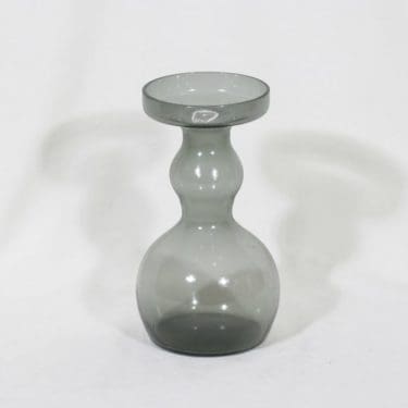 Nuutajärvi 1483 maljakko, harmaa, suunnittelija Oiva Toikka,