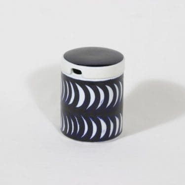 Arabia Sininen sarja hillotölkki, 44.5 cl, suunnittelija Esteri Tomula, 44.5 cl, käsinmaalattu, signeerattu, retro