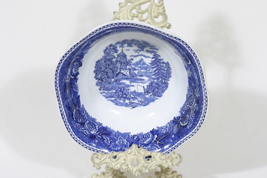 Arabia Maisema kulho, suunnittelija , suuri, pyöreä, kuparipainokoriste