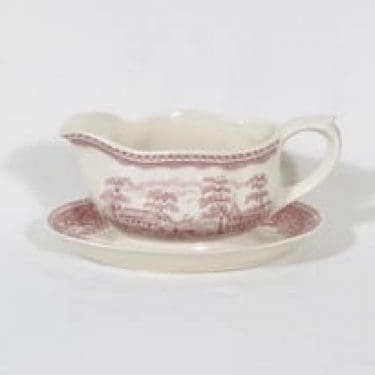 Arabia Maisema kastikekaadin, punainen, suunnittelija , kuparipainokoriste