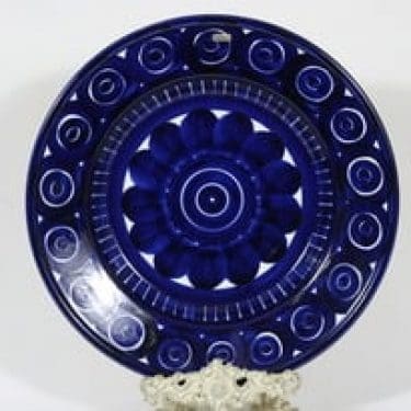 Arabia Valencia vati, käsinmaalattu, suunnittelija Ulla Procope, käsinmaalattu, suuri, syvä, signeerattu