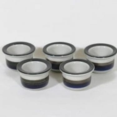 Arabia Saara munakupit, käsinmaalattu, 5 kpl, suunnittelija Anja Jaatinen-Winquist, käsinmaalattu