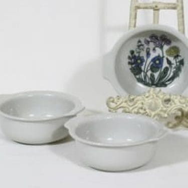 Arabia Flora annoskulhot, 3 kpl, suunnittelija Esteri Tomula, serikuva