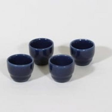 Arabia Kilta munakupit, sininen, 4 kpl, suunnittelija Kaj Franck,