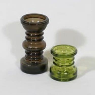 Riihimäen lasi Carmen kääntömaljakot, eri värejä, 2 kpl, suunnittelija Tamara Aladin,