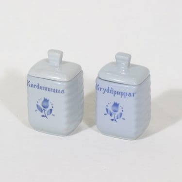 Arabia EJ mausterasiat, kukkakuvio, 2 kpl, suunnittelija , kukkakuvio, pieni, puhalluskoriste