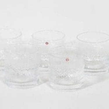Iittala Niva viskilasit, 30 cl, 5 kpl, suunnittelija Tapio Wirkkala, 30 cl, suuri