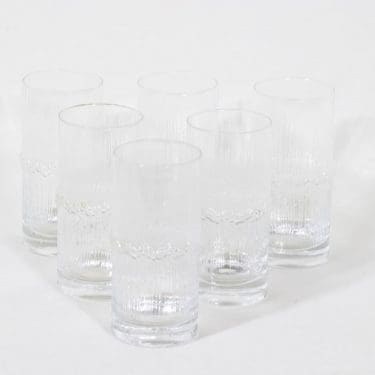 Iittala Niva grogilasit, 33 cl, 6 kpl, suunnittelija Tapio Wirkkala, 33 cl, pieni