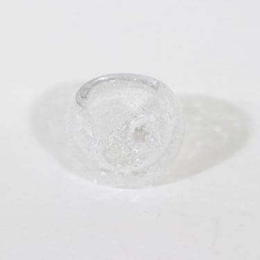 Iittala Hiiden helmi taide-esine/maljakko, signeerattu, suunnittelija Timo Sarpaneva, signeerattu, pieni