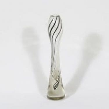 Humppila maljakko, signeerattu, suunnittelija Mikko Helander, signeerattu, suuri, raita