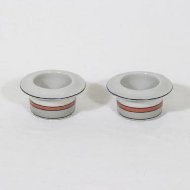 Arabia Aslak munakupit, 2 kpl, suunnittelija Inkeri Leivo, raitakoriste