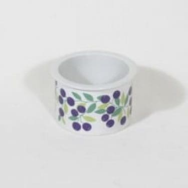 Arabia Pomona purnukka, mustikka, suunnittelija Raija Uosikkinen, mustikka, serikuva