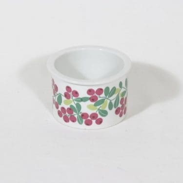 Arabia Pomona purnukka, puolukka, suunnittelija Raija Uosikkinen, puolukka, serikuva