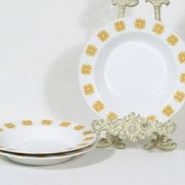 Arabia FC lautaset, syvä, 3 kpl, suunnittelija , syvä, serikuva, retro