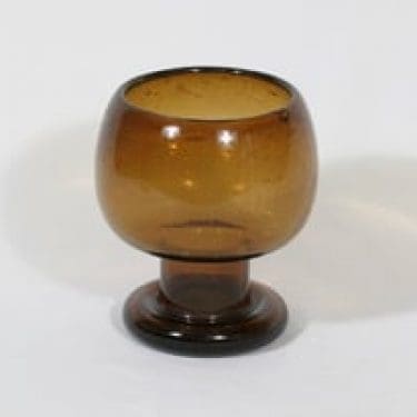 Nuutajärvi Sargasso malja, jalallinen, suunnittelija Kaj Franck, jalallinen, signeerattu