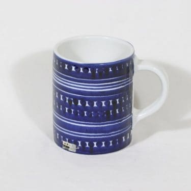 Arabia GO 2 haarikka, 0.6 l, suunnittelija Gunvor Olin-Grönqvist, 0.6 l, käsinmaalattu, signeerattu