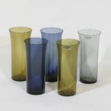 Nuutajärvi Trumpetti mehulasit, 25 cl, 5 kpl, suunnittelija Kaj Franck, 25 cl