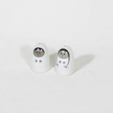 Arabia Eskimo sirottajat, signeerattu, 2 kpl, suunnittelija Hilkka-Liisa Ahola, signeerattu, pieni, painettu ja maalattu