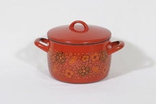 Finel Primavera kattila, 2 l, suunnittelija Raija Uosikkinen, 2 l, serikuva, retro