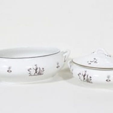 Arabia Diana liemimaljat, 2 kpl, suunnittelija Einar Forseth, siirtokuva, art deco