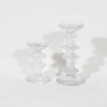 Iittala Festivo kynttilänjalat, eri kokoja, 2 kpl, suunnittelija Timo Sarpaneva, eri kokoja