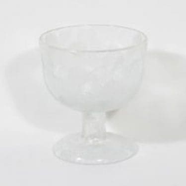 Nuutajärvi Miranda kulho, jalallinen, suunnittelija Heikki Orvola, jalallinen, suuri