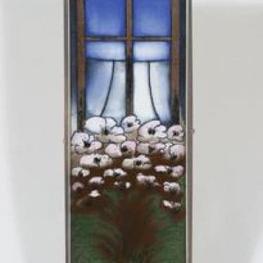 Arabia koristelautanen, Lapsuuden ilo, suunnittelija Heljä Liukko-Sundström, Lapsuuden ilo, suuri, signeerattu