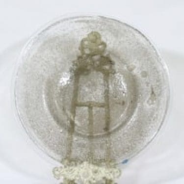 Nuutajärvi Kanerva vati, kirkas|harmaa, suunnittelija Björn Weckström, suuri