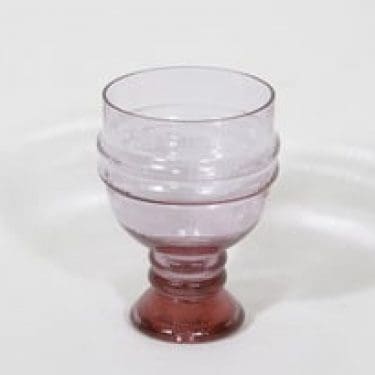 Riihimäen lasi Sulttaani malja, ametisti, suunnittelija Nanny Still,