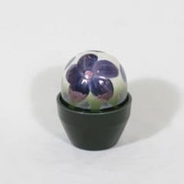 Arabia Ikikukka koriste-esine, lila, suunnittelija Heljä Liukko-Sundström,