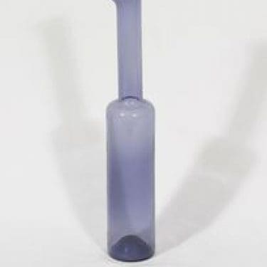 Riihimäen lasi Koristepullo koristepullo, siniharmaa, suunnittelija Nanny Still,