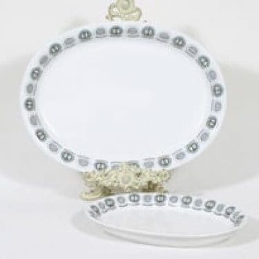 Arabia Olivia vadit, 2 kpl, suunnittelija Raija Uosikkinen, soikea, serikuva, retro