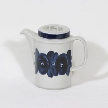 Arabia Anemone kahvikaadin, käsinmaalattu, suunnittelija Ulla Procope, käsinmaalattu, signeerattu