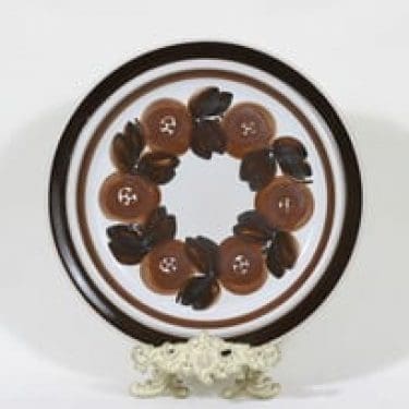 Arabia Rosmarin vati, käsinmaalattu, suunnittelija Ulla Procope, käsinmaalattu, signeerattu, retro