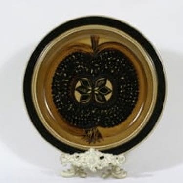 Arabia Fructus vati, käsinmaalattu, suunnittelija Gunvor Olin-Grönqvist, käsinmaalattu, signeerattu, retro