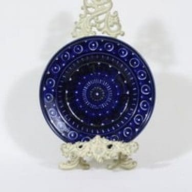 Arabia Valencia lautanen, syvä, suunnittelija Ulla Procope, syvä, käsinmaalattu, signeerattu