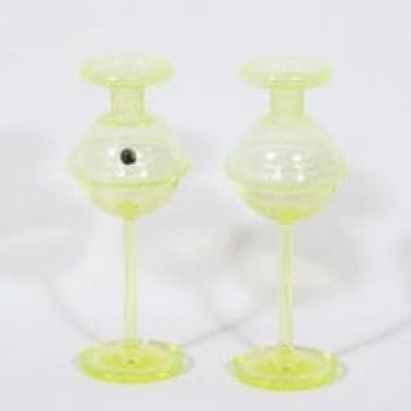Riihimäen lasi Sulttaani kynttilänjalat, 2 kpl, suunnittelija Nanny Still,